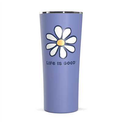 Life Is Good Vintage Daisy 22oz Stainless Steel Tumbler